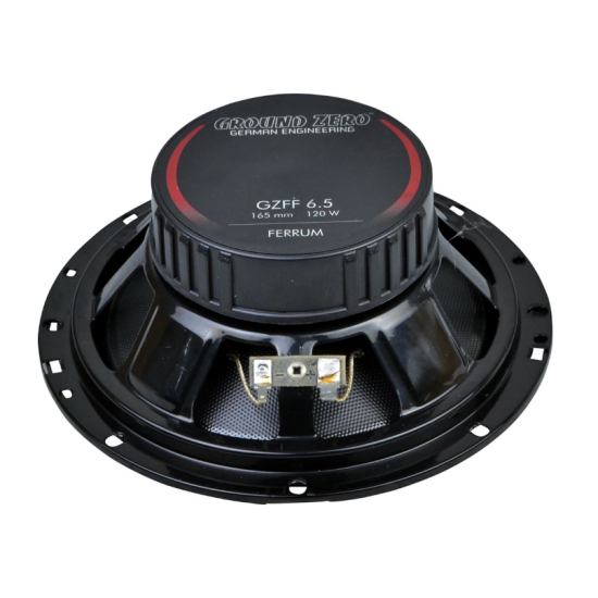 Ground Zero GZFF 6.5 2-drożne głośniki współosiowe o średnicy woofera 165 mm. Moc woofera 80 W RMS / 120 W